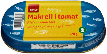 Coop Makrell i Tomat Display 170g