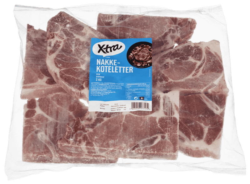 X-tra Nakkekoteletter 2kg