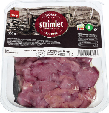 Coop Storfekjøtt Strimlet 300g