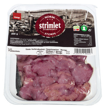 Coop Storfekjøtt Strimlet 300g