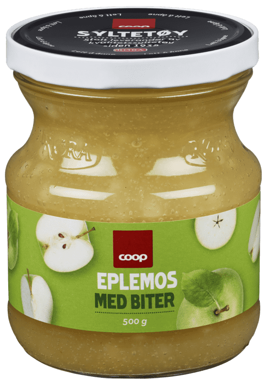 Coop Eplemos med Biter 500g