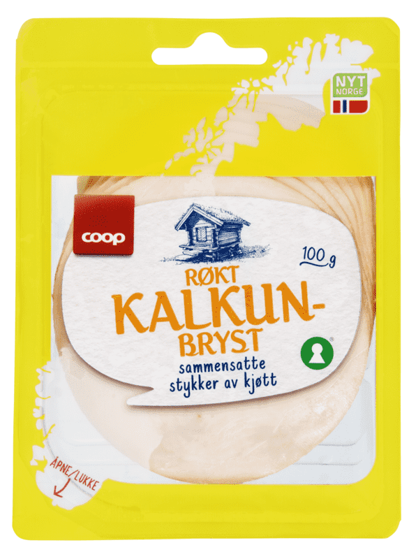 Coop Røkt Kalkunbryst 100g