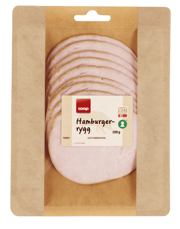 Coop Gourmet Hamburgerrygg 100g