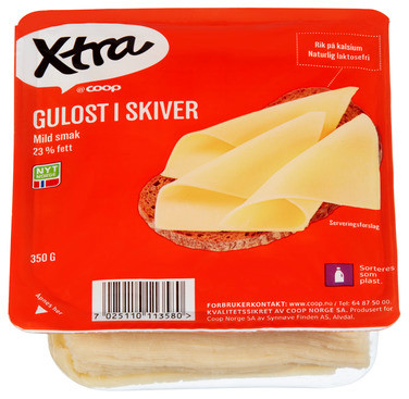 Xtra Gulost Skivet 350g