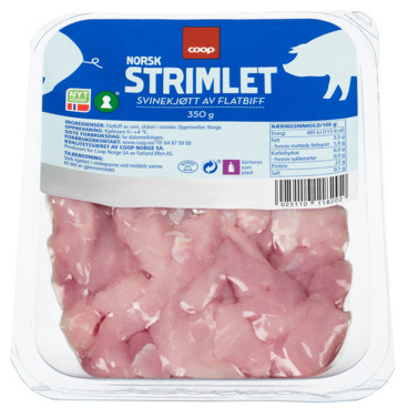 Coop Svinekjøtt Strimlet 350g