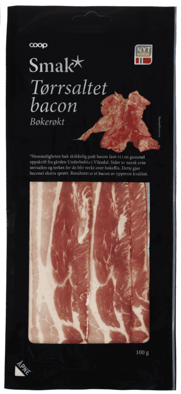 Smak Tørrsaltet Bacon 100g
