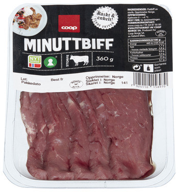 Coop Stf Minuttbiff 360g