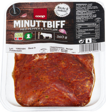 Coop Stf Minuttbiff Pep.&Hv 360g