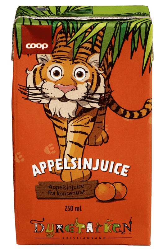 Coop Appelsinjuice Dyreparken 0,25l