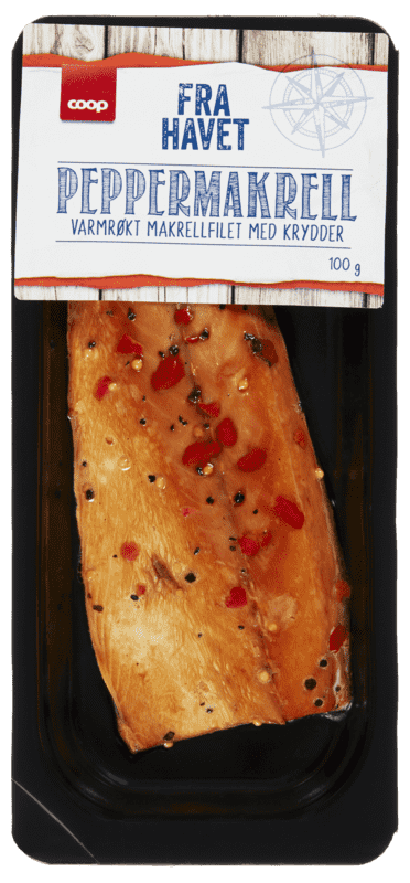 Coop Varmrøkt Peppermakrell FV 100g