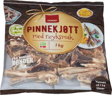 Coop Lam Pinnekjøtt Røkt 1kg
