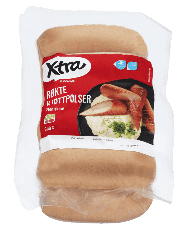 X-tra Kjøttpølse uten Skinn 800g