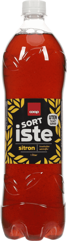 Coop Sort Iste Sitron Uten Sukker 1l