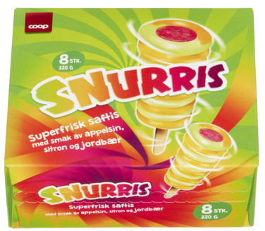 Coop Snurr Is 8 X 50 ml