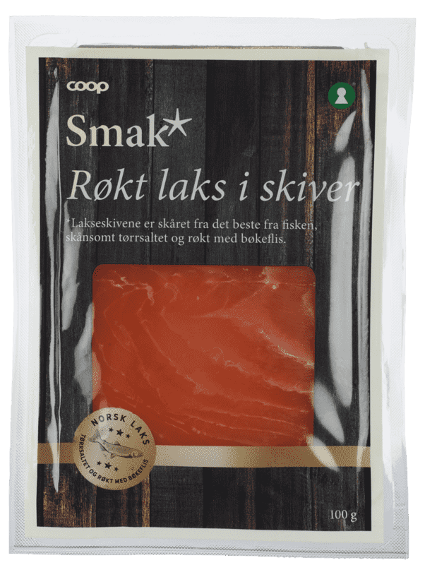 Smak Røkt Laks i Skiver 100g