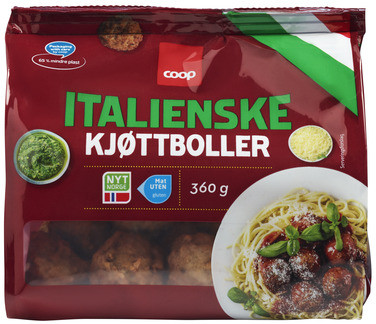 Coop Italienske Kjøttboller 360g