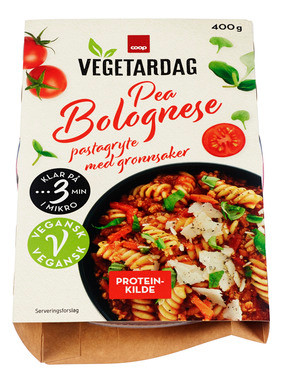 Coop Vegetardag Pea Bolognese 400g