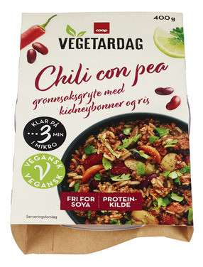 Coop Vegetardag Chili Con Pea 400g
