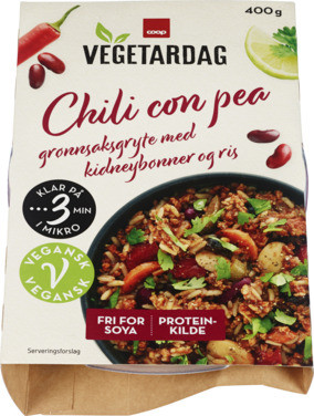 Coop Vegetardag Chili Con Pea 400g