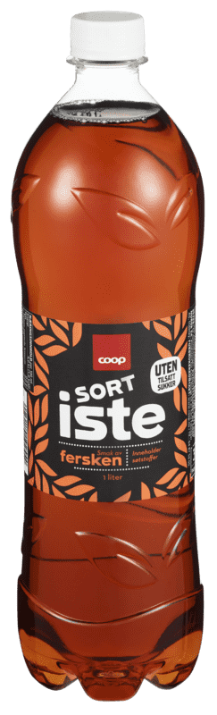 Coop Sort Iste Fersken Uten Tilsatt Sukker 1l