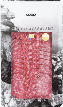 Coop Middelhavssalami 130g