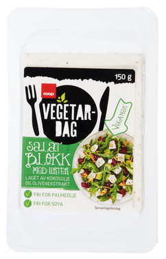 Vegetardag Salat Blokk m Urter 150g