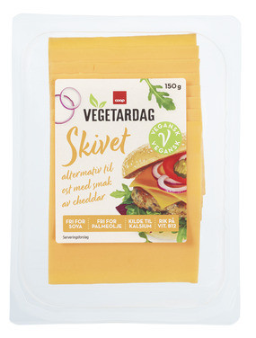Vegetardag Skivet med Smak av Cheddar 150 g