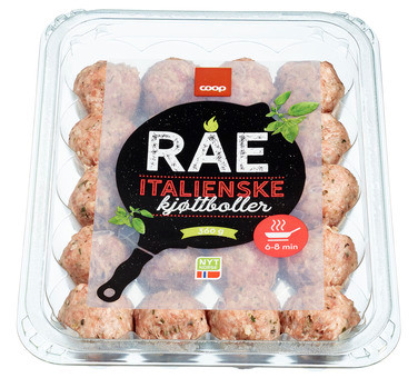 Coop Rå Kjøttboller Italienske 360g