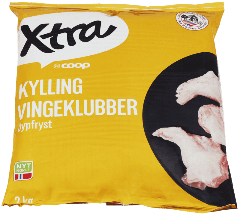 X-tra Kylling Vingeklubber 2kg