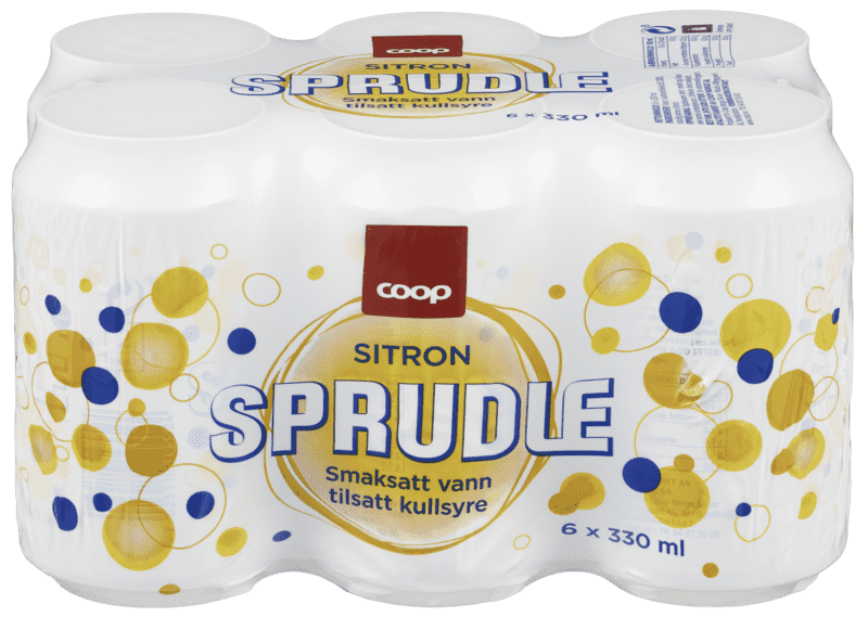 Coop Sprudle Sitron 6stk x 0,33l