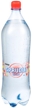 Vann m/Jordbærlimonade Coop Sprudle