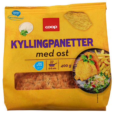 Coop Kyllingpanetter med Ost 400g