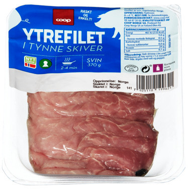 Coop Ytrefilet av Svin i Tynne Skiver 370g