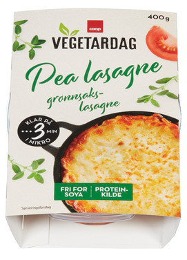 Coop Vegetardag Pea Lasagne 400g