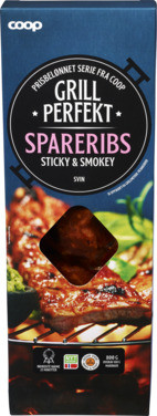 Coop Spareribs Svin Sticky And Smokey 800g