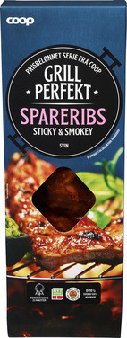 Coop Spareribs Svin Sticky And Smokey 800g