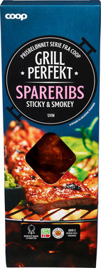 Coop Spareribs Svin Sticky And Smokey 800g
