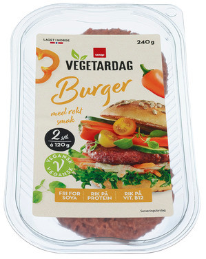 Vegetardag Fersk Burger 2 X 120g