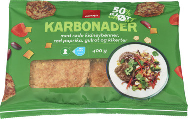 Coop Karbonader m/Gr.saker 400g