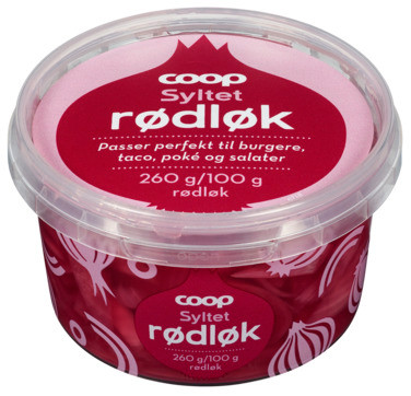 Syltet Rødløk 260g Coop