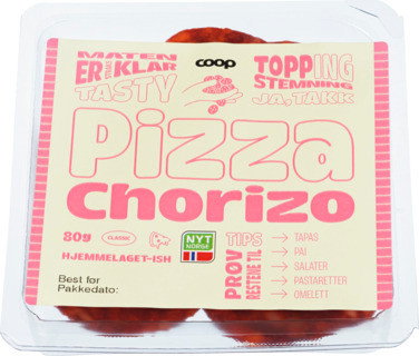 Coop Pizza Chorizo 80g