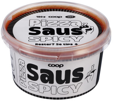 Pizzasaus Spicy 180g Coop