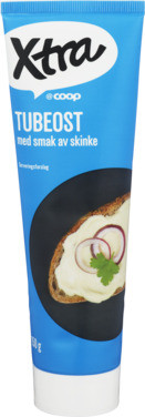 Tubeost med Smak av Skinke 150g Xtra