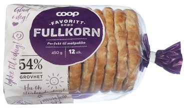 Favorittbröd Fullkorn 12pk 450g Coop