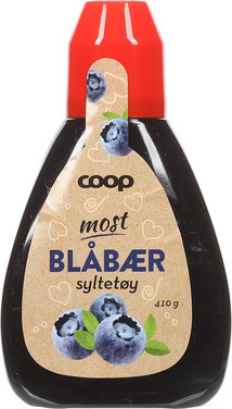 Coop Blåbærsyltetøy Flaske 410g
