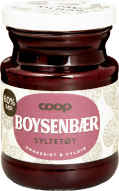 Coop Boysenbærsyltetøy 60% 370g