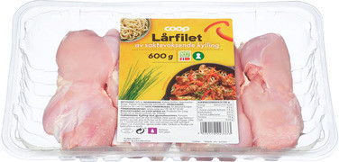 Coop Kylling Lårfilet Saktevoksende 600g