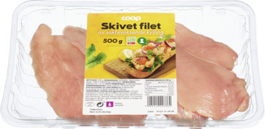 Coop Kyllingfilet Skivet 500g Saktevoksende Ytterøy