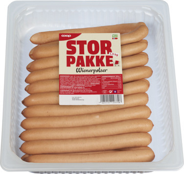 Coop Wienerpølser 1,3kg