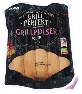 COOP GRILLPØLSER 600G